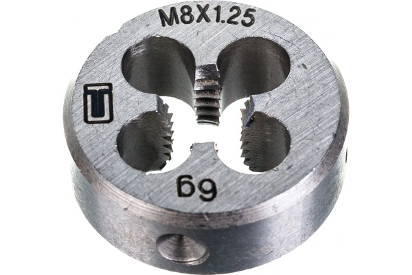 Плашка М8 х 1,25 мм СИБРТЕХ 77020