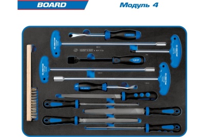 Набор инструментов KING TONY BOARD в чёрной тележке, 325 предметов 9G35-325MRV