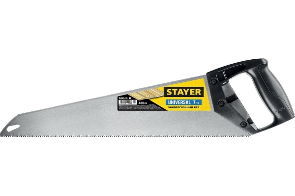 Универсальная ножовка пила Stayer "Universal", 450мм, 7TPI, 15050-45_z03