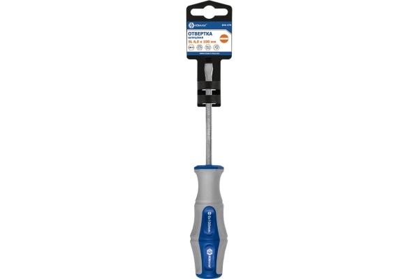 Отвёртка Ultra Grip SL 6 х 100 мм CR-V КОБАЛЬТ 646-270