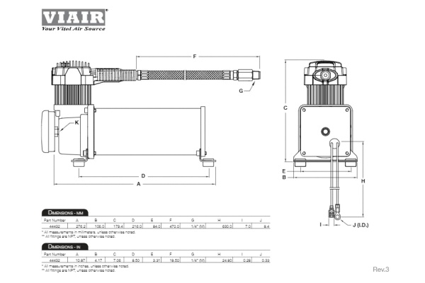 Компрессор Viair, хром 444-C