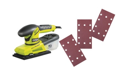 Виброшлифмашина Ryobi + 20 шлифлистов ESS200RSA20 5133000650