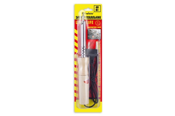 Паяльник Belsis 40 Вт, деревянная ручка BSI0240