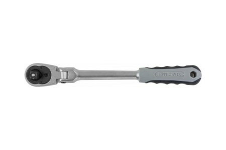 Трещоточная рукоятка с шарниром Thorvik FRH3872, 3/8 DR, 72 зубца, 240 мм 53374