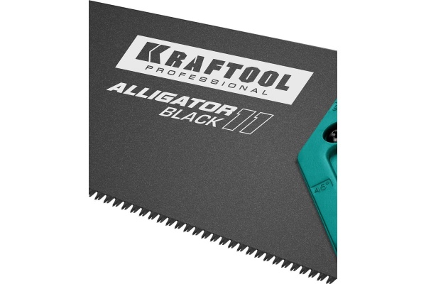 Ножовка для точного реза Kraftool "Alligator BLACK", 500 мм, 11 TPI 3D зуб, 15205-50