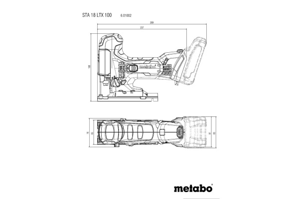 Аккумуляторный лобзик Metabo STA 18 LTX 100 601002840