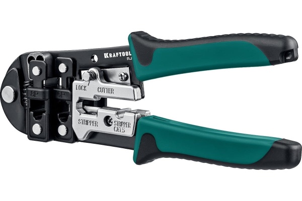 Кримпер KRAFTOOL универсальный, RJ45, RJ11/RJ12 22699