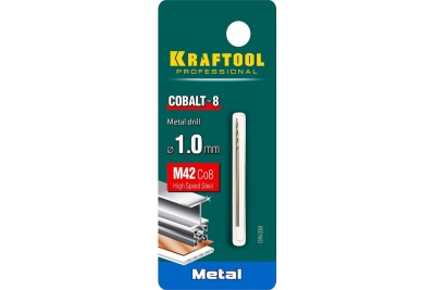 Сверло по металлу COBALT HSS-Co 8% сталь М42 (1х40 мм) Kraftool 29656-1