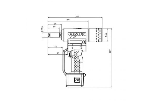 Аккумуляторный заклепочник GESIPA AccuBird 7250037/1434898