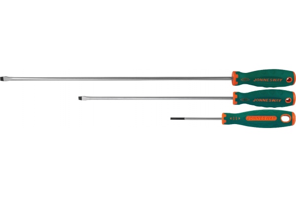 Стержневая шлицевая отвертка Jonnesway Anti-slip grip D71S8175 SL8.0х175 мм 46134