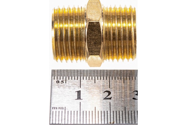 Соединитель резьбовой M1/2"xM1/2" ЭВРИКА ER-MM08/08