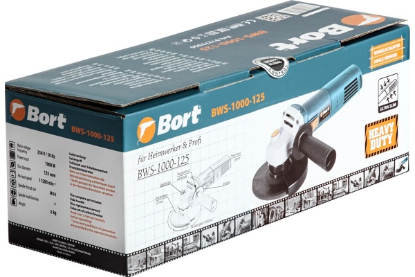 Шлифовальная угловая машина BORT BWS-1000-125 91275356