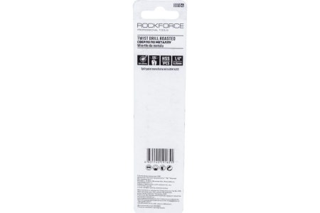 Сверло по металлу (6.35 мм; HSS-Co; в блистере) ROCKFORCE RF-DB104