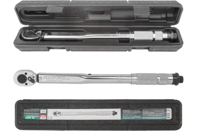 Динамометрический ключ щелчкового типа ROCKFORCE Profi 19-110 Нм, 3/8'', в пластиковом футляре RF-1202