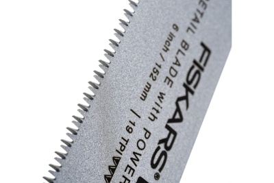 Пила Fiskars тяговая складная PowerTooth 150 мм, 19 зубьев на дюйм 1062932