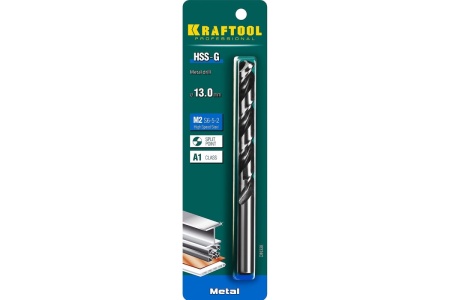 Сверло по металлу HSS-G сталь М2 (13х151 мм) Kraftool 29651-13