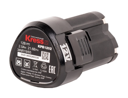 Аккумуляторная батарея KRESS KPB1202, 12В, 2.0Ач