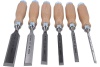Набор из 6 плоских стамесок Narex Wood Line Profi (светлые) 853055