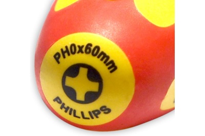 Диэлектрическая отвертка Ph0х60 мм SHTOK 09316