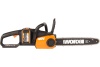 Бесщеточная цепная аккумуляторная пила WORX 40 В, 2х2.0 А*ч, двойное ЗУ 2x2A WG384E