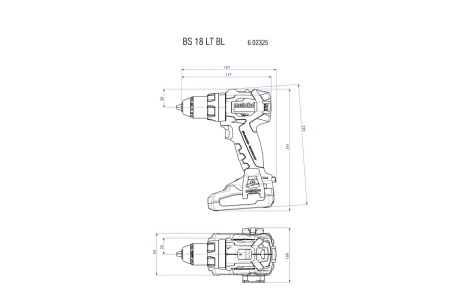 Аккумуляторный винтоверт Metabo BS 18 LT BL 602325820