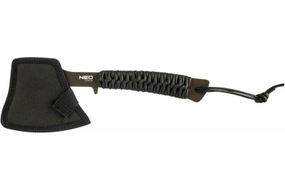 Кемпинговый цельнометаллический топор Tools NEO рукоятка из паракорда, чехол 63-118