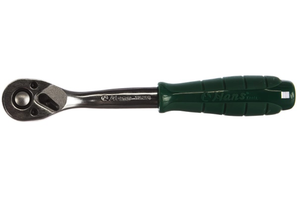Трещотка с быстрым сбросом Hans 3/8" с изогнутой рукояткой 72 зуба 3162GQ