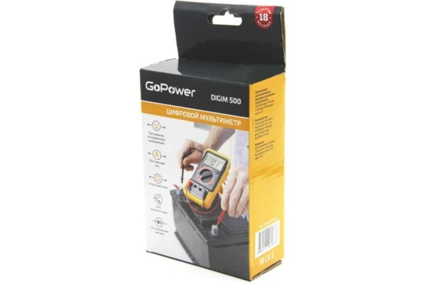 Мультиметр GoPower DigiM 500, 1/60 00-00015325