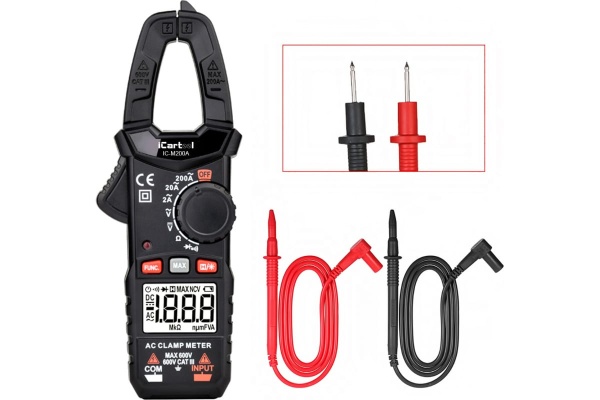Токовые клещи iCartool 2000 отсчетов, диамт. проводника 23 мм IC-M200A