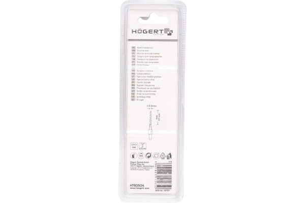 Сверло под конфирмат (4.5х90 мм; сталь HSS) HOEGERT TECHNIK HT6D504