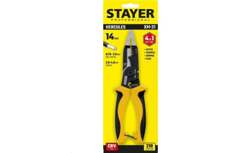 Клещи STAYER Xm-21 многофункциональные 23342-21