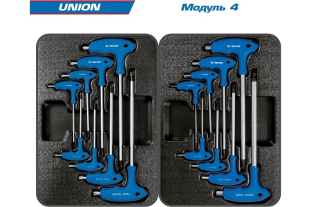 Набор инструментов KING TONY UNION в чёрной тележке, 173 предмета 9G35-000MR
