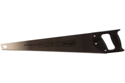 Универсальная ножовка по дереву, крупный зуб 500 мм Кедр 086-5500 29326
