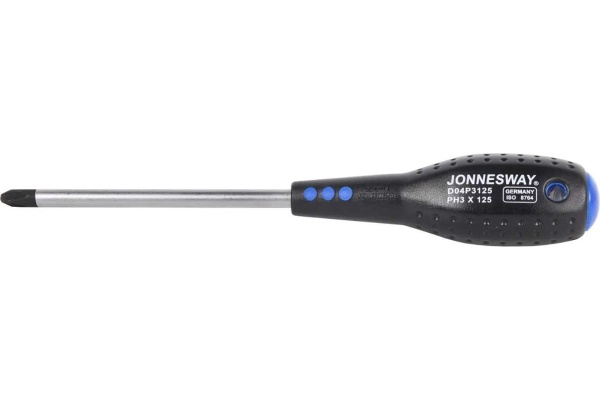 Стержневая крестовая отвертка FULL STAR Jonnesway D04P3125  PH3х125 мм 47070