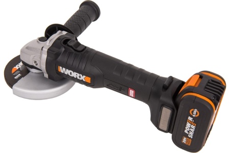 Угловая бесщеточная аккумуляторная шлифмашина WORX WX812
