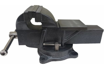 Слесарные тиски GRIFF 75 мм, серия PRO, поворотные, стальные, с наковальней 5кг g164022