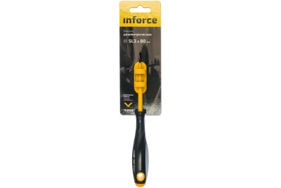 Диэлектрическая отвертка SL3х80мм Inforce 06-09-77