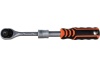 Телескопическая трещотка AV Steel 1/4 72 зубца 190-225мм AV-508670