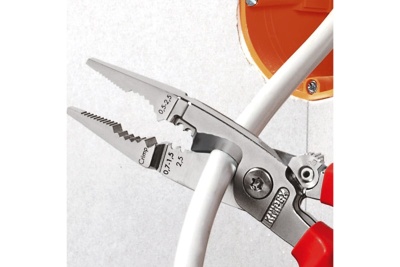 Электромонтажные клещи Knipex 6-в-1, 200 мм, чёрные, 1К ручки, KN-1381200SB