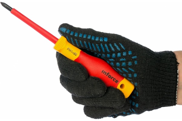 Диэлектрическая отвертка Inforce PH1х80мм 06-09-46
