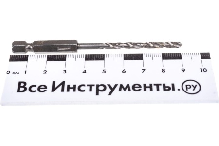 Сверло по металлу (3.5х90 мм; HEX 1/4) ПРАКТИКА 037-565