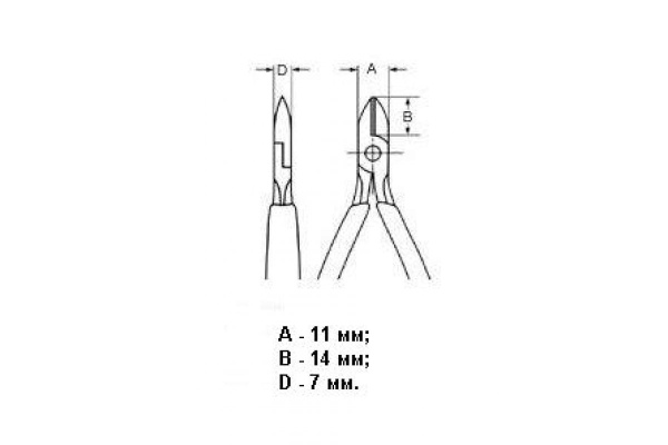 Бокорезы для электроники Knipex KN-7732115ESD