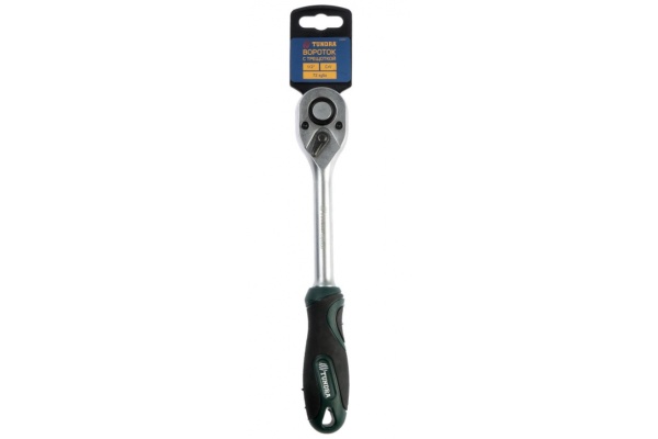 Вороток с трещоткой TUNDRA квадрат 1/2", 72 зуба, CrV 1799950