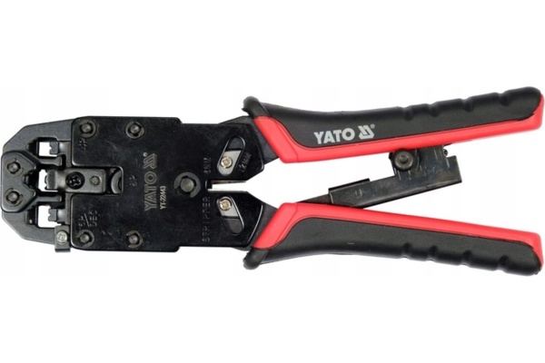 Пассатижи для зажима телефонных разъемов YATO rj45 rj10 rj11, с храповым механизмом YT-22443