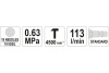 Пневматическое зубило YATO 0.63MPa, 113л/мин YT-09910