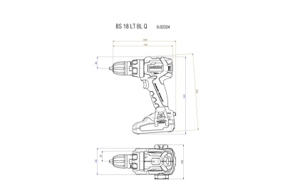 Аккумуляторный винтоверт Metabo BS 18 LT BL Q 602334820