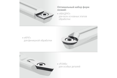 Набор ручных резцов по дереву KRAFTOOL Precision-3 3 шт 18369
