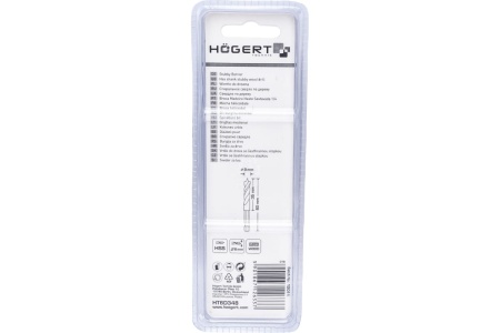 Сверло по дереву (8x60 мм; 6-гранный хв-к; HSS) HOEGERT TECHNIK HT6D348