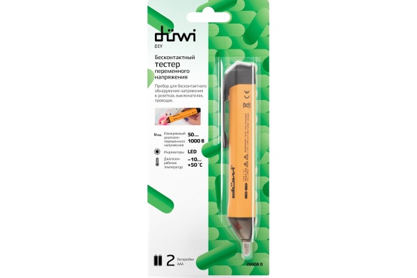 Бесконтактный тестер переменного напряжения duwi DIY 26008 0