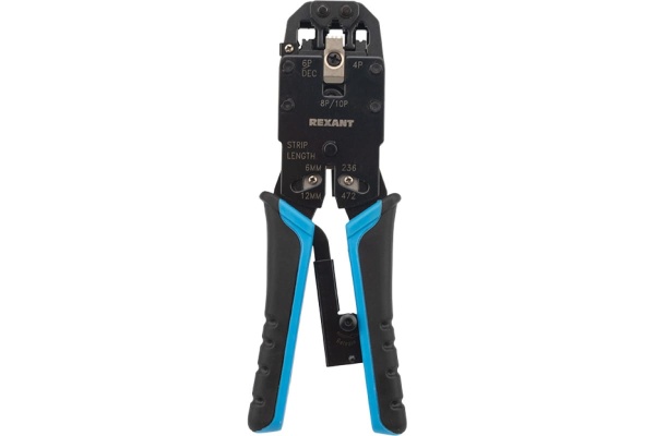 Кримпер REXANT HT-200R для обжима 10P10C, 8P8C, 6P6C, 4P4C 12-3442-1